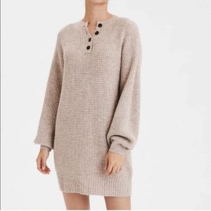American Eagle Henley Sweater Dress